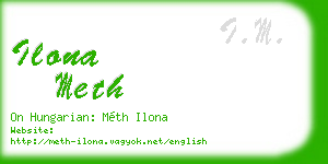 ilona meth business card